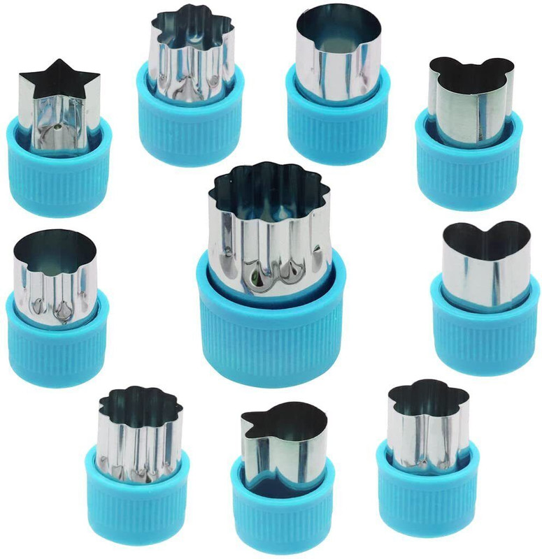 HASTHIP 10 Pcs Cookie Cutter Shapes Set Stainless Steel Sandwich and Pastry Cutter Cookie Cutter(Pack of 10)