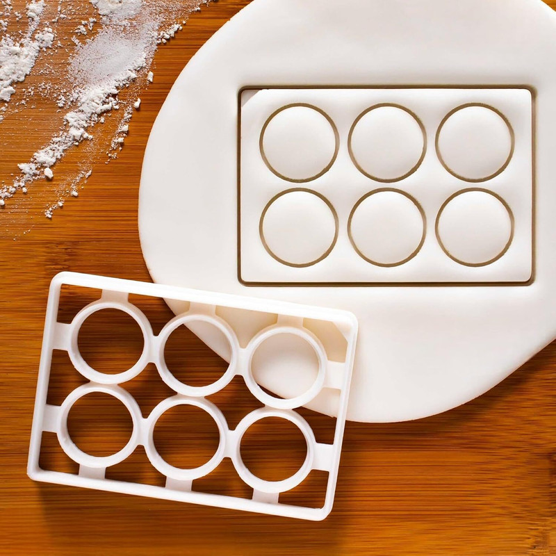 EROTNGO Laboratory 6 Well Plate Cookie Cutter | DIY Cake Biscuit Cookie Cutter Cookie Cutter