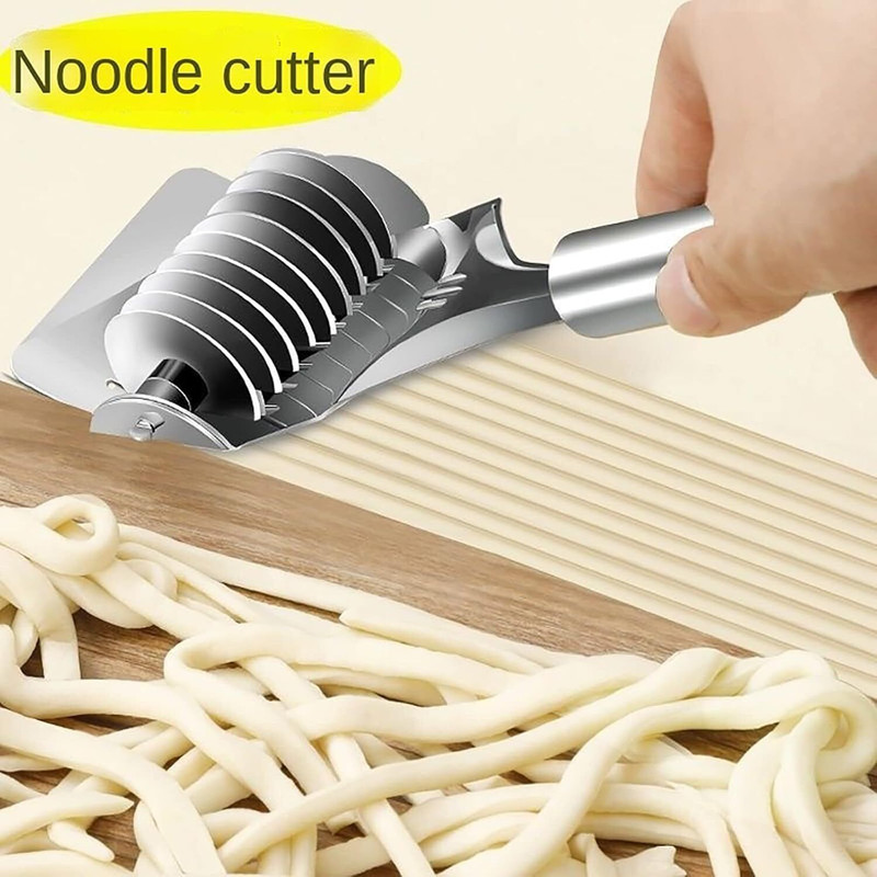 Sellzino Noodle Cutter Roller, Pasta Maker-High Grade SS Kitchen Cooking Tools Cookie Cutter