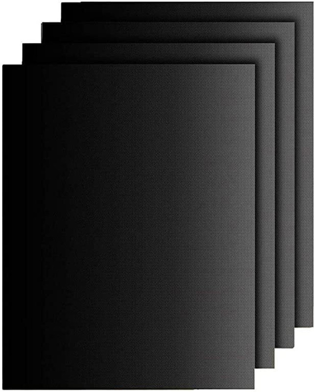 Kienlix Grill Mat Set of 4-100% Non-Stick BBQ Grill Mats, Heavy Duty, Reusable Food-grade Silicone Baking Mat(Pack of 4)