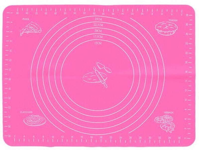 ABlue Clipper Silicone Baking Mats Sheet Pizza Mat Rolling Dough Non-Stick Maker Pastry Food-grade Silicone Baking Mat(Pack of 1)