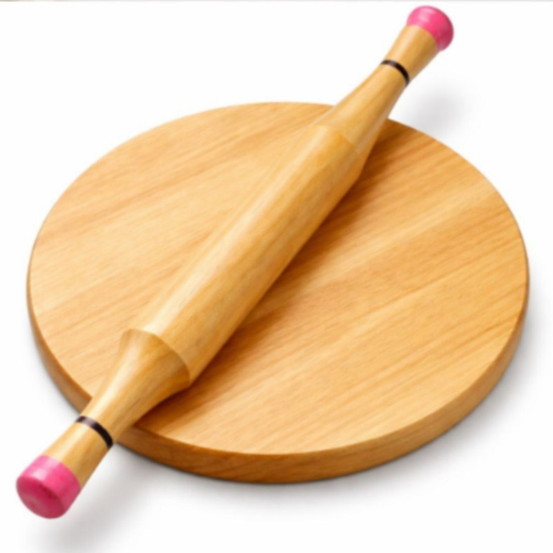Sashryee Pack of 1 Baking Roller(Wooden)