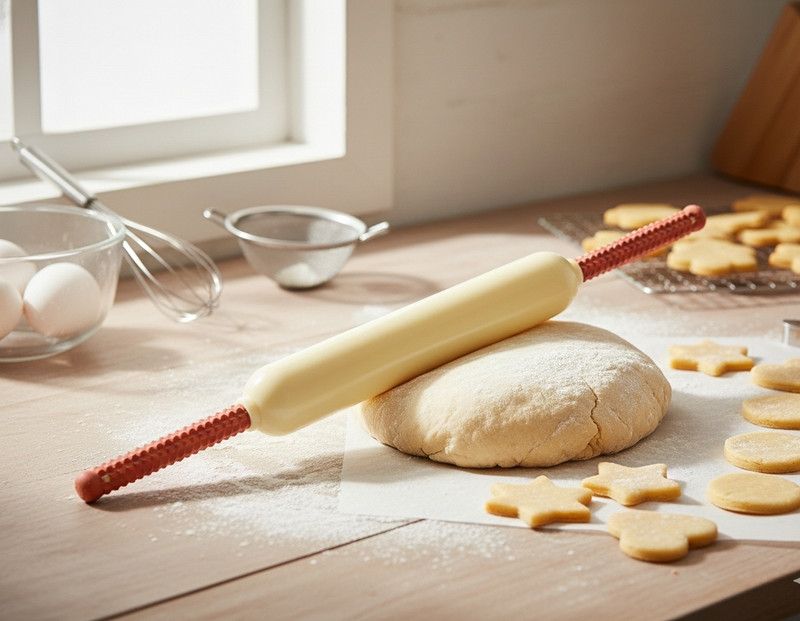 RS Global Pack of 1 Baking Roller(Polypropylene, Stainless Steel, Synthetic Rubber)