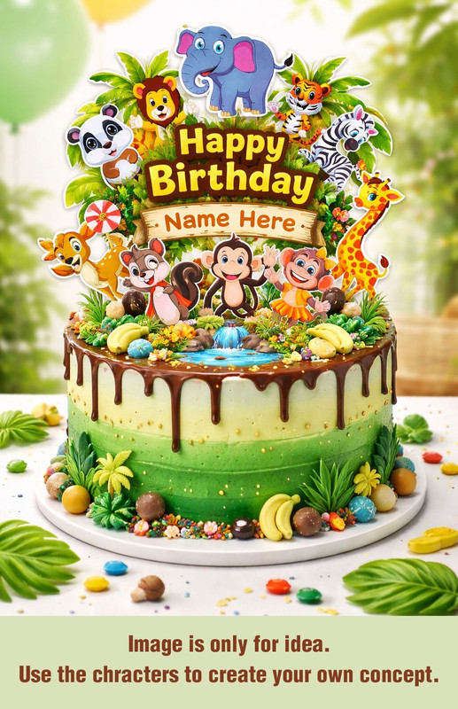 Taitil Baby Shower Decoration Cake Topper(Multicolour Pack of 10)