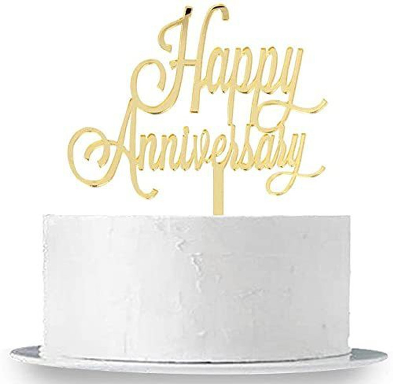 Hippity Hop HHM3079 Cake Topper(Gold Pack of 1)