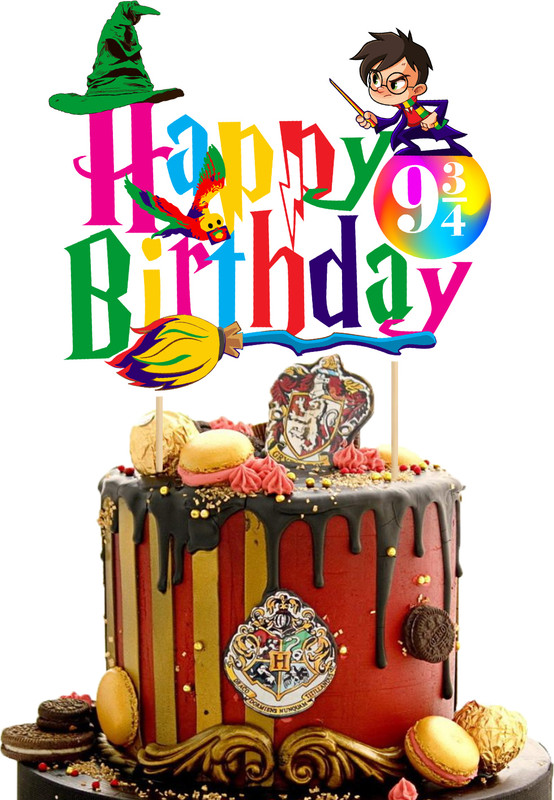 ZYOZI Cake Topper(Multicolor Hari Pottar Theme Cake Topper For Cake Decorations Pack of 1)