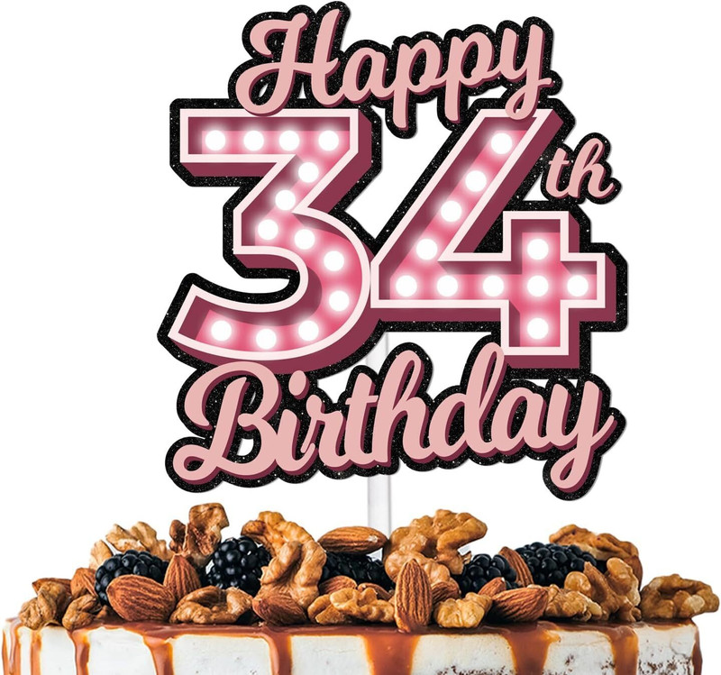 Festiko TM Happy Quarantine Birthday Black Cake Topper(Multicolor Pack of 1)