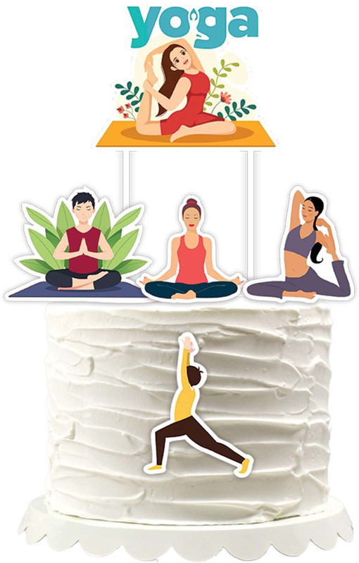 chefsmarche JOYFUL-PT-082 Cake Topper(MULTI COLOR Pack of 6)
