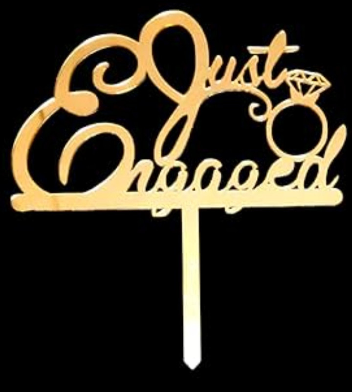 CAKE DECOR Cake Topper(Gold Pack of 10)