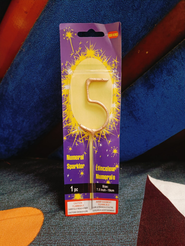 Vamesco Four Cake Topper(Golden Pack of 1)