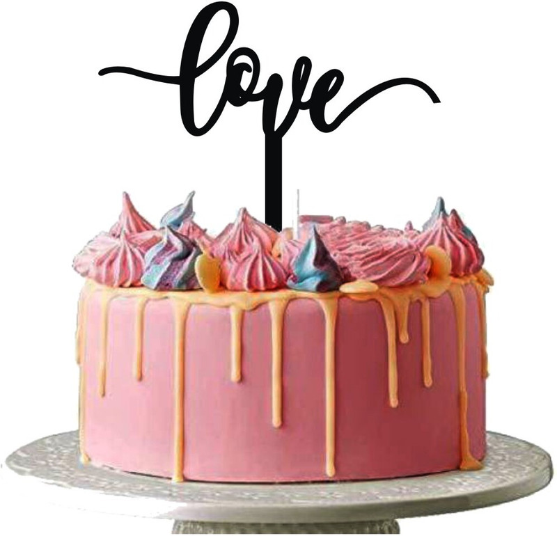 2 O'Clock Edible Cake Topper(black Pack of 1)