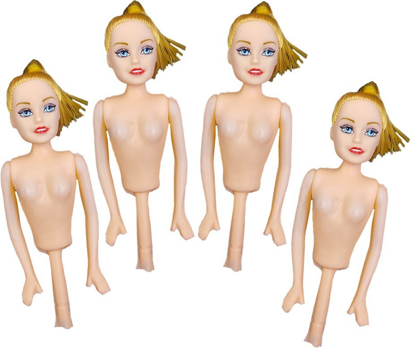 KONFIZ Cake Doll Standard Food Grade Material (4 Doll Pack) Cake Topper(Multi Colour Pack of 4)