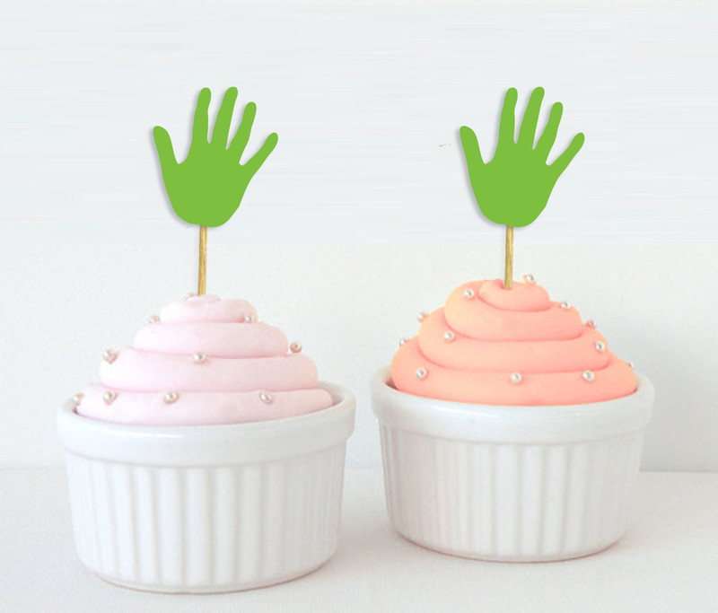 Darling Souvenir Plane Shape Cupcake Toppers, Birthday Wedding Party Dessert Decorations Pcs 20 Cupcake Topper(Black Pack of 20)
