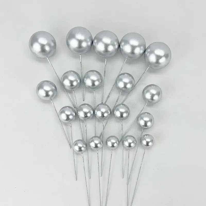 BAKERS4U Light Pink Faux Ball Toppers for Cake Decoration (20 Pcs) Cake Topper(Pink Pack of 20)