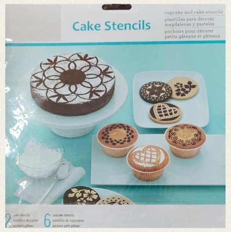ShoppersHub PNQ Cake Top Stencil(Pack of 8)