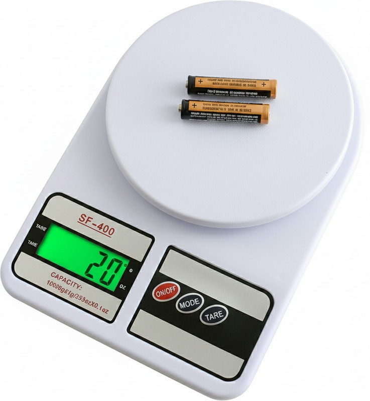BEBLOOM 10Kg Electronic Kitchen Scale with Backlit Screen and Precision Sensor For Home Weighing Scale(White)