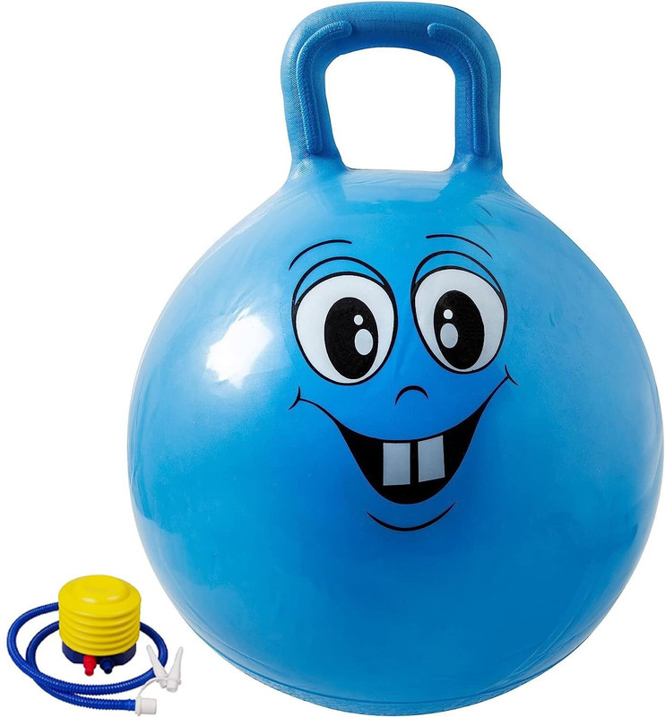 TRUJVE 45 cm Hopper Ages 3-6 Year, Bouncy Ball with Handles, Sit & Bounce Kids 45 Ball Hopper