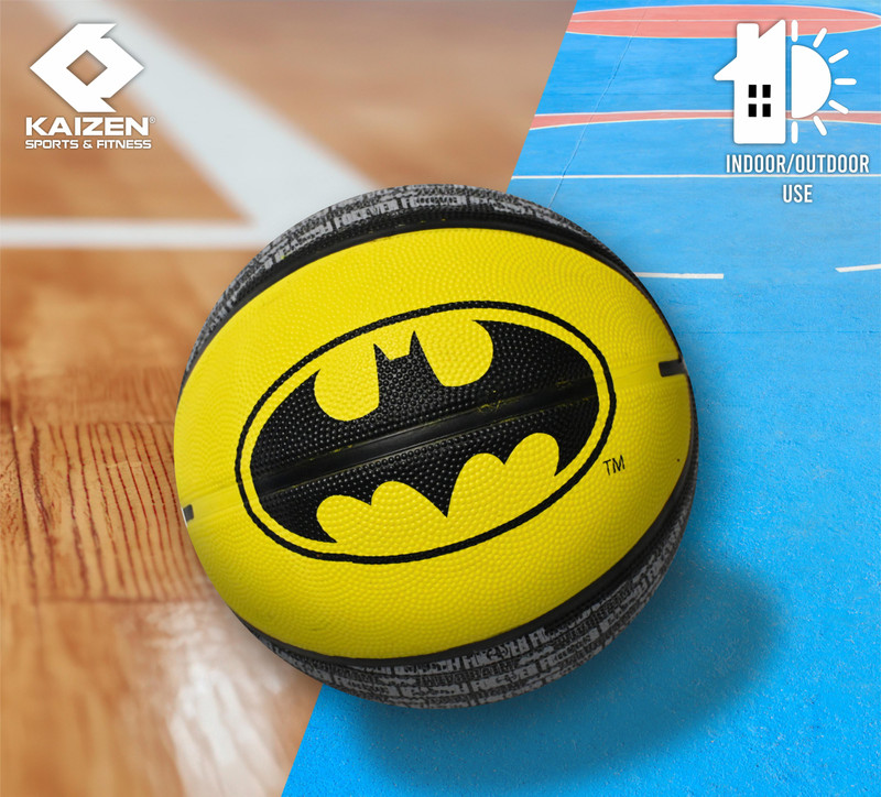 Kizen BASKETBALL-Size-3-8 PANEL-Batman Basketball - Size: 3(Standard, Pack of 1, Multicolor)