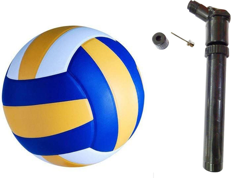Dinetic PVC PU Volleyball Size 5 With Dual Action Pump Volleyball - Size: 5(Standard, Pack of 1)
