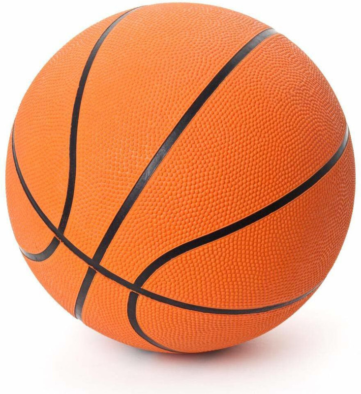 Dinetic Playy Rubber Basket Ball, Size 5 (Red) Basketball - Size: 5(Kids, Pack of 1)