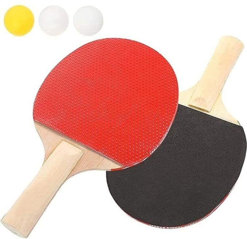 Forgesy Table Tennis Play Set (2 Racquets and 3 Balls) for Beginners Table Tennis Ball(Standard, Pack of 1)