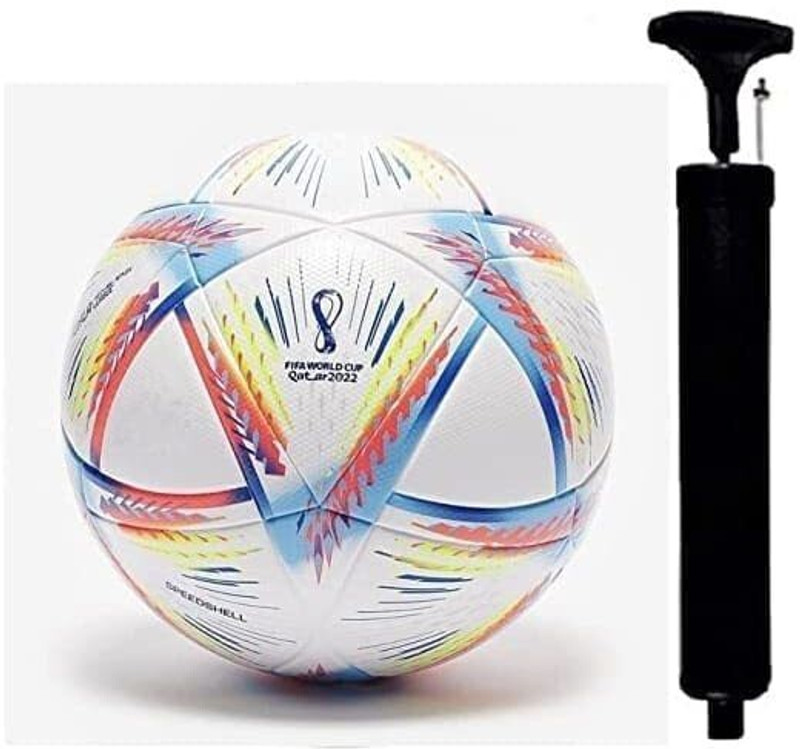 KRISHNA SPORTS World cup Football: Training/Match ) Football - Size: 5(Standard, Pack of 3, White)
