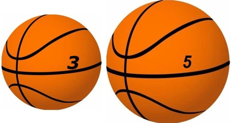 Dinetic Best Quality Basket Ball SIZE-3 & SIZE-5 Basketball - Size: 5(Kids, Pack of 2, Orange)