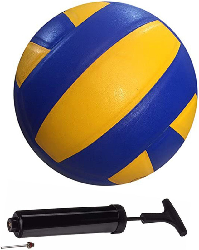 BUNNYMART Traders soft synthetic volleyball size-5 with Air pump official 140 ( pack of 1) Volleyball - Size: 5(Standard, Pack of 2, Multicolor)