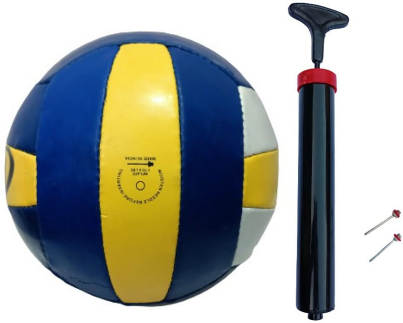 Wolf Play Soft Rubber Volleyball Size-5 With Air pump Official Size and weight(pack of 1) Volleyball - Size: 5(Standard, Pack of 1, Multicolor)
