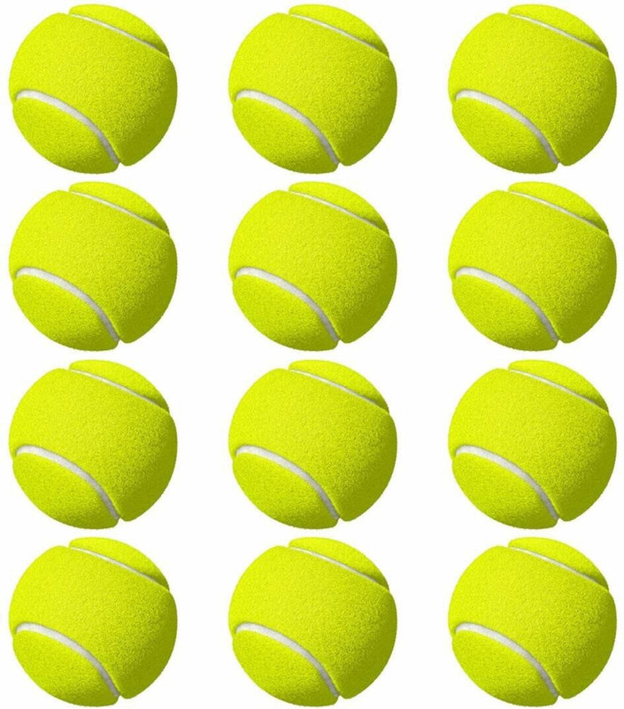 NOBI green tennis balls Tennis Ball pack of 12 Tennis Ball(Standard, Pack of 12, Green)