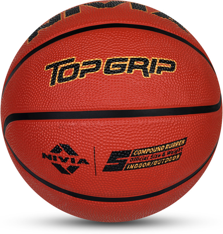 NIVIA Top Grip Basketball - Size: 5(Kids, Pack of 1, Brown)