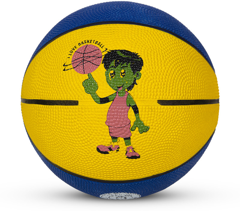 VECTOR X Speed Rubber Basketball with Free Air Needle for Indoor & Outdoor Training Basketball - Size: 3(Kids, Pack of 1)
