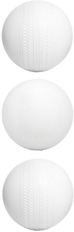 YMD Plastic Cricket Wind Balls for Indoor Outdoor-65mm-12Pcs Cricket Training Ball(Standard, Pack of 12, White)