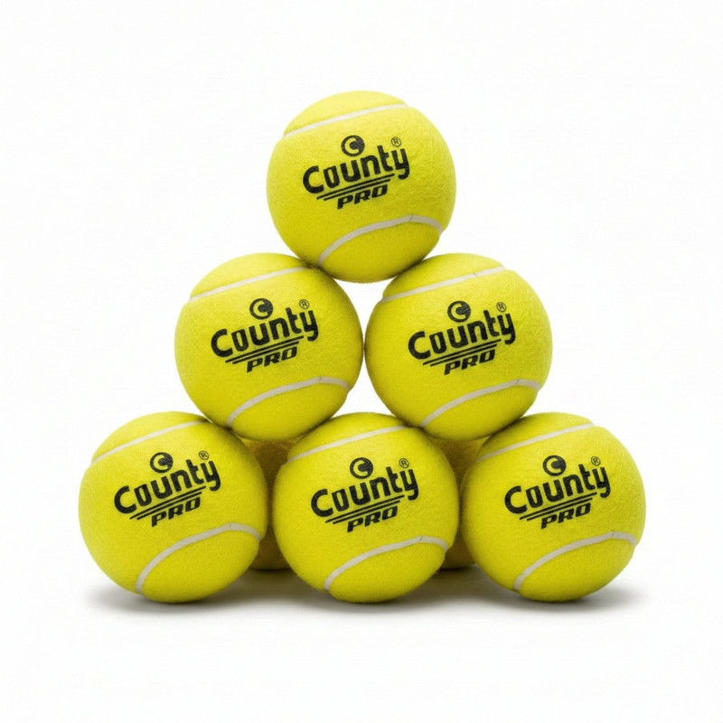 County PRO Standard Pressure Tennis Ball Tennis Ball(Standard, Pack of 3, Yellow)