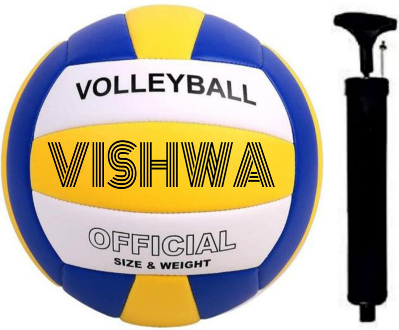 DSS PREMIUM QUALITY VOLLEYBALL WITH PUMP Volleyball - Size: 5(Standard, Pack of 1, Multicolor)
