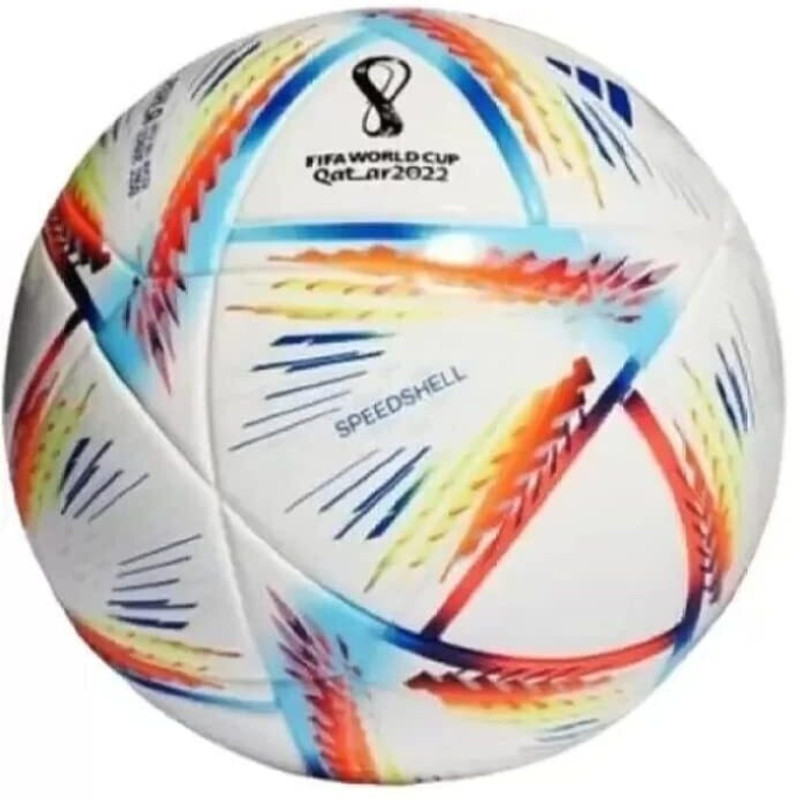 HOC PVC Fifa worldcup Football Size-5 with pump|| Pack of 1 Football (White) Football - Size: 5(Standard, Pack of 1, White)
