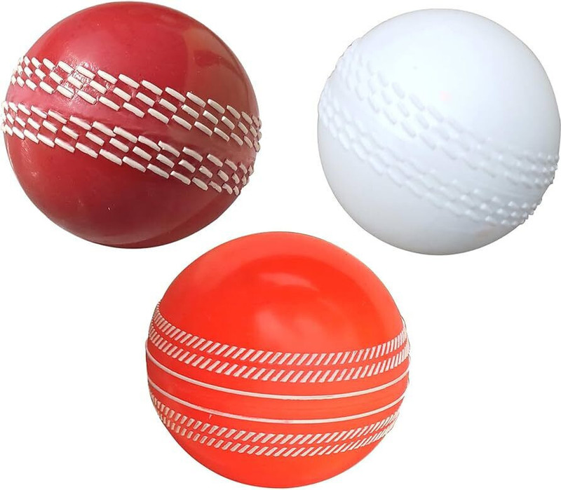 ParshvGroups Wind Ball for Cricket (Pack of 3) (120gm Weight of each ball) Cricket Synthetic Ball(Standard, Pack of 3, Multicolor)