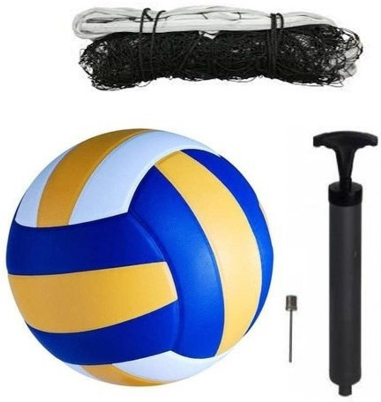 HACKERX COMBO Of 1Volleyball & 1Volleyball Net & 1Air Pump, Volleyball Kit