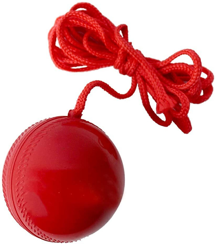 bulls fitness Cricket Shot Practice Hanging Ball, String Cricket Ball Cricket Training Ball(Standard, Pack of 1)