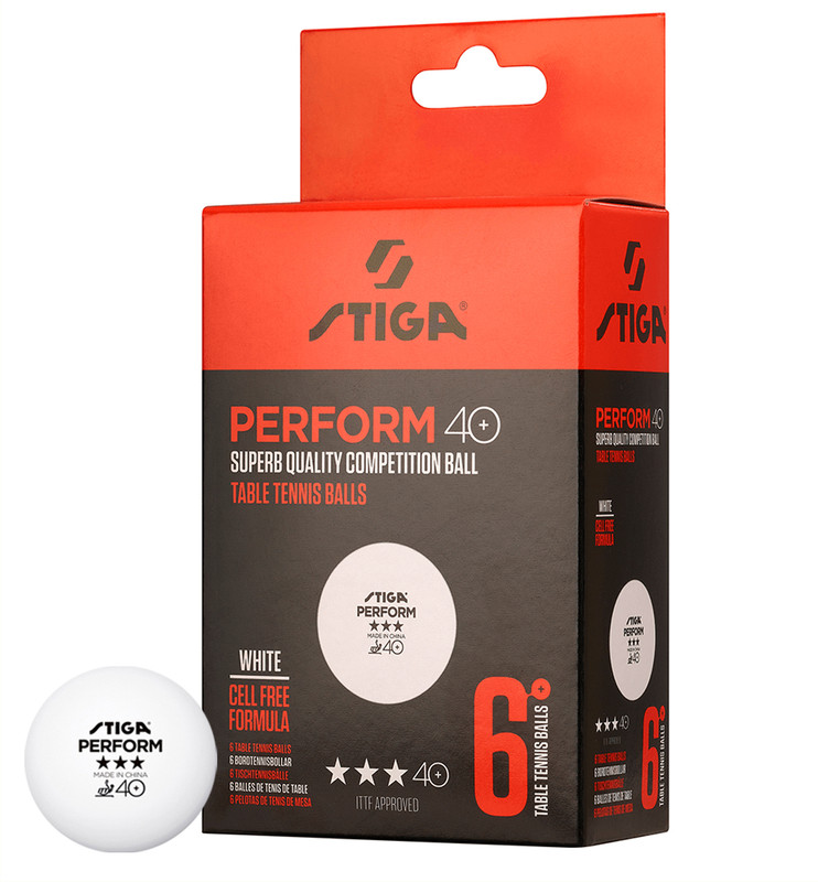 COSCO PERFORM 40+ (SUPERB QUALITY COMPETITION BALL) Table Tennis Ball(Standard, Pack of 6, White)