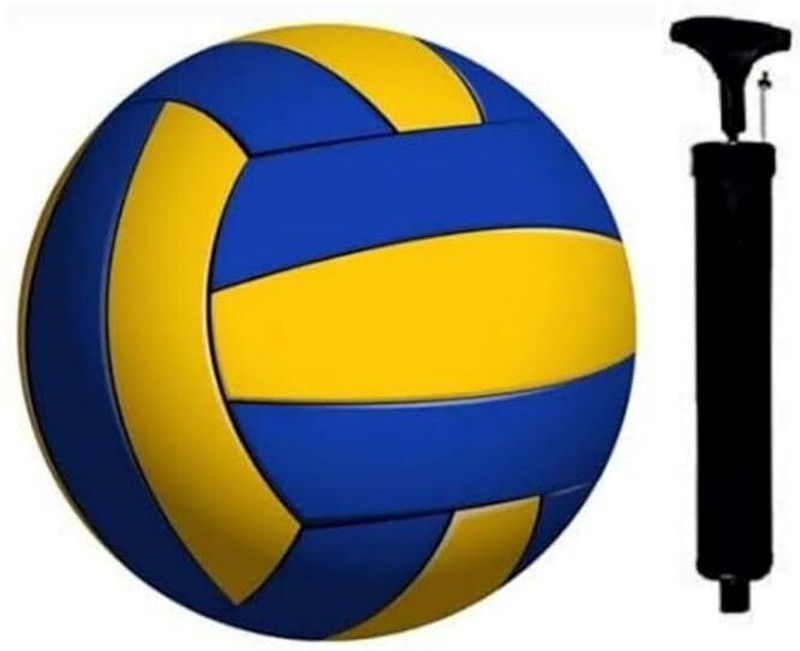 BUNNYMART VOLLEYBALL BLUE AND YELLOW SIZE -5 Volleyball - Size: 5(Standard, Pack of 2, Multicolor)