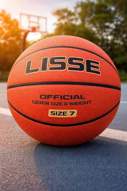 Lisse Basketball Basketball - Size: 7(Standard, Pack of 1, Orange)
