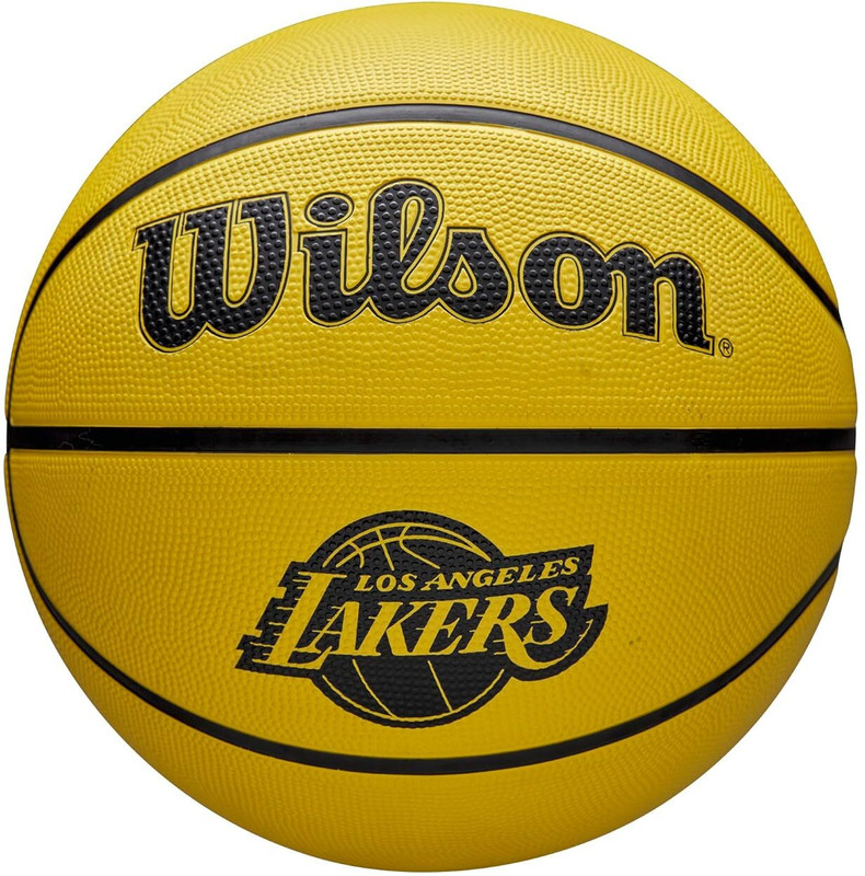 WILSON LA LAKERS Basketball - Size: 7(Standard, Pack of 1, Yellow)