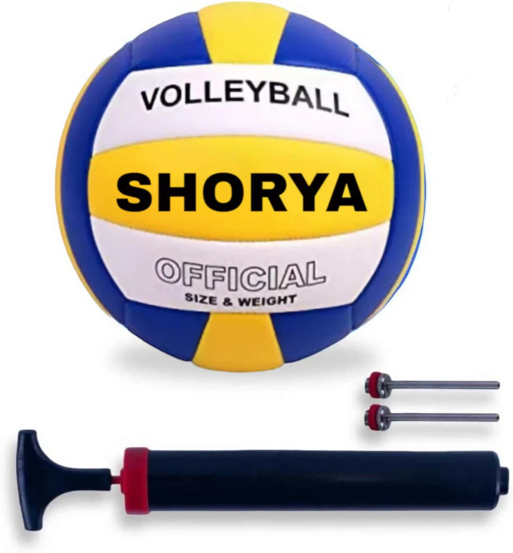 SHORYA SPORTS PRESENT NEW GEN VOLLEYBALL WITH FREE AIR PUMP (SIZE-4) Volleyball - Size: 4(Standard, Pack of 1)
