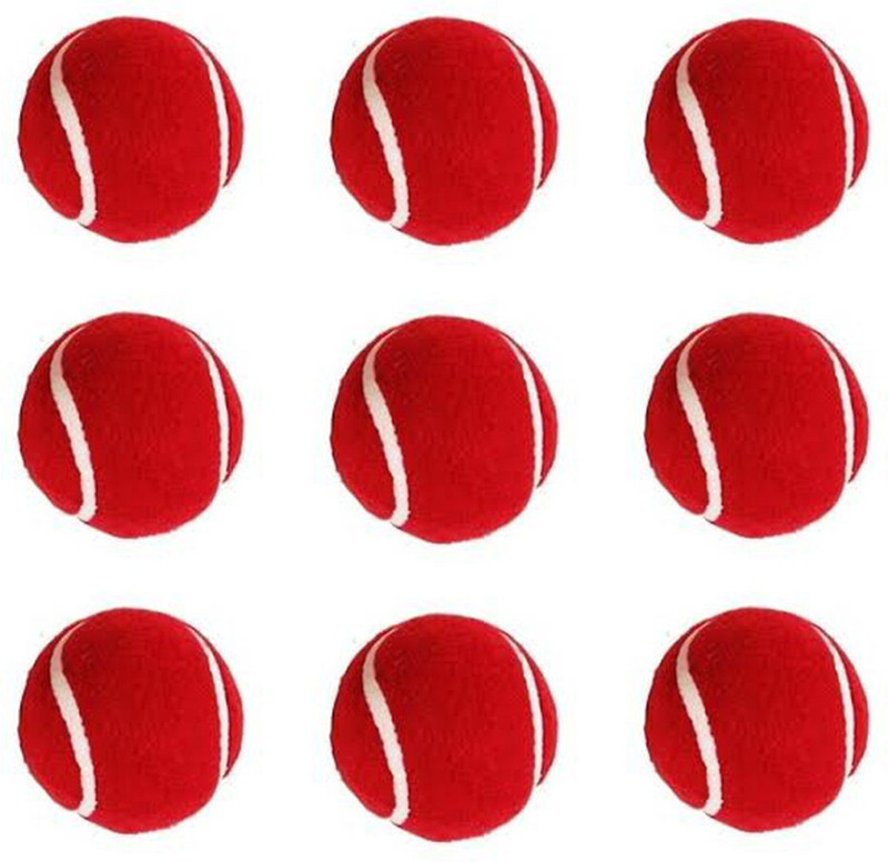 UG SPORTS Light Weight Cricket Tennis Ball(Standard, Pack of 3, Red)