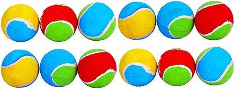 Opti Plus Cricket Tennis Ball Light Weight, Cricket Rubber Cricket Tennis Ball Tennis Ball(Standard, Pack of 3, Multicolor)