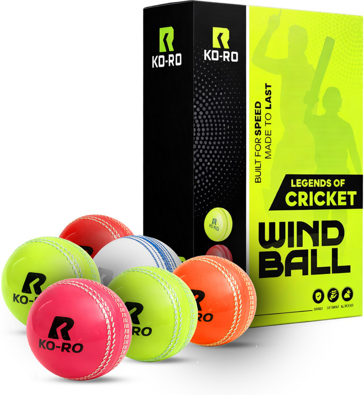 Jaspo T-20 Plus Practice Cricket Ball/Wind Balls for - Indoor & Outdoor Street & Beach Cricket Synthetic Ball(Standard, Pack of 3, Orange)