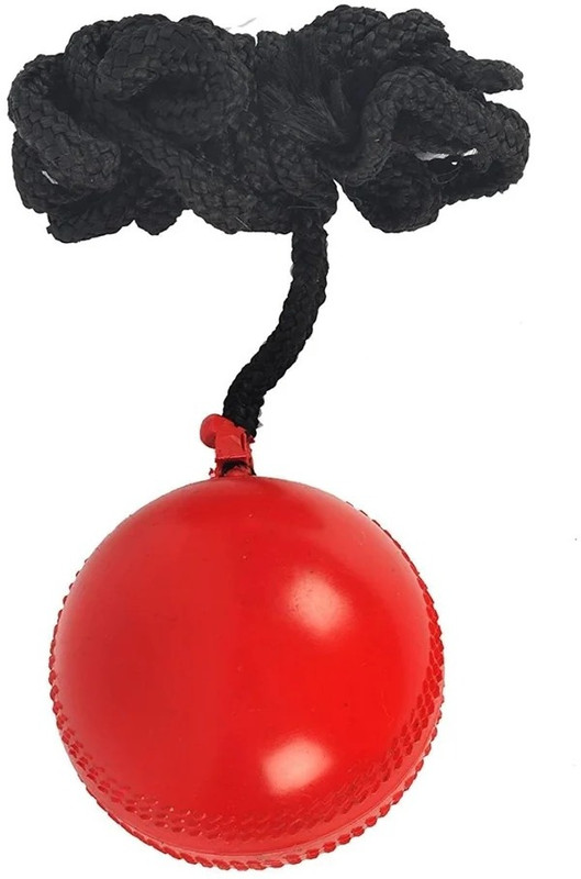 ONLINESPORTSHUB Hanging Synthetic Cricket Ball (Red, Club Size) Cricket Training Ball(Standard, Pack of 1)