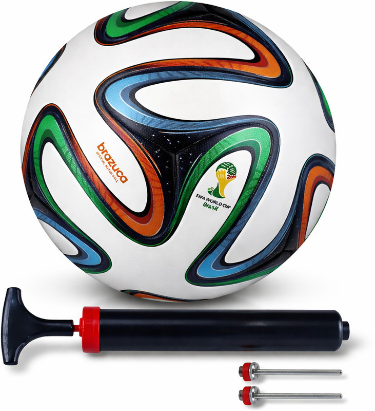 PRISAMX BRAZUCA FCB (WHITE) FOOTBALL Football - Size: 5(Standard, Pack of 1)