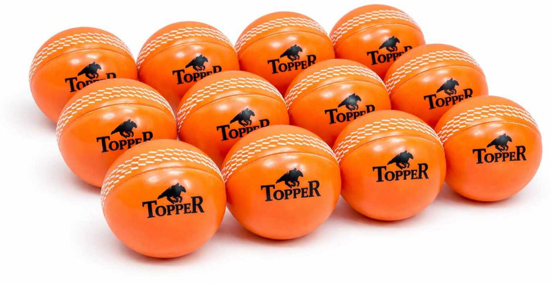 NLW PVC Wind Ball Cricket Training Ball(Standard, Pack of 12, Orange)